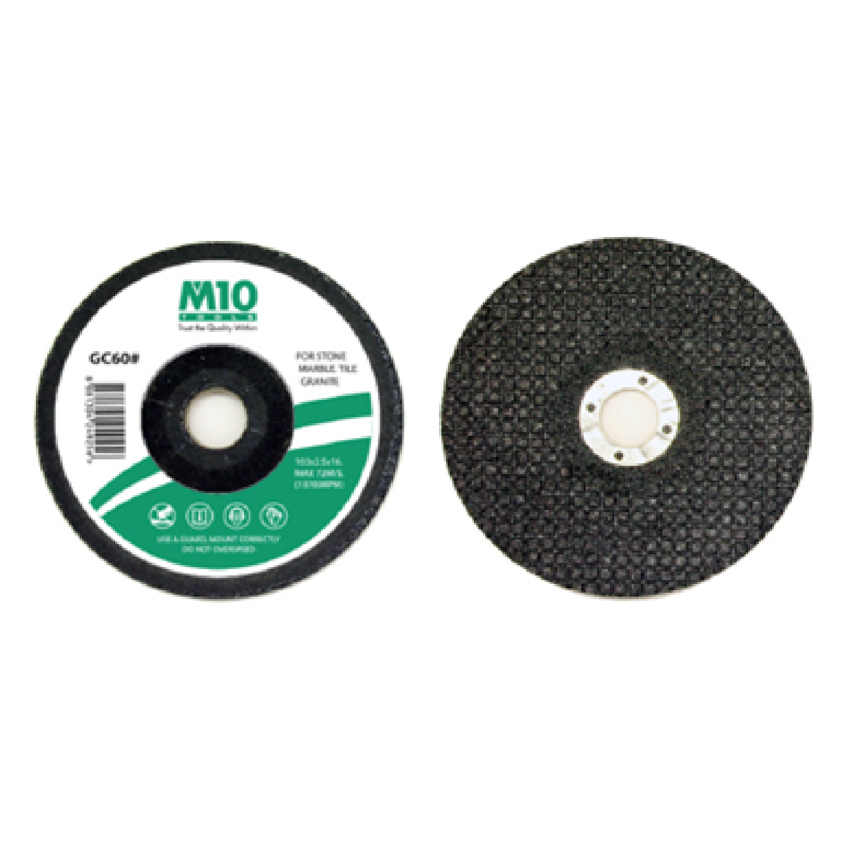 M10 Flexible Grinding Wheel For Stone, Marble, Concrete, Granite 4"/100MM X 16MM X 3MM